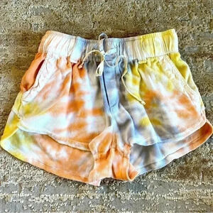 Young Fabulous & Broke Solar Shorts Tie Dye French Terry Cotton: XS